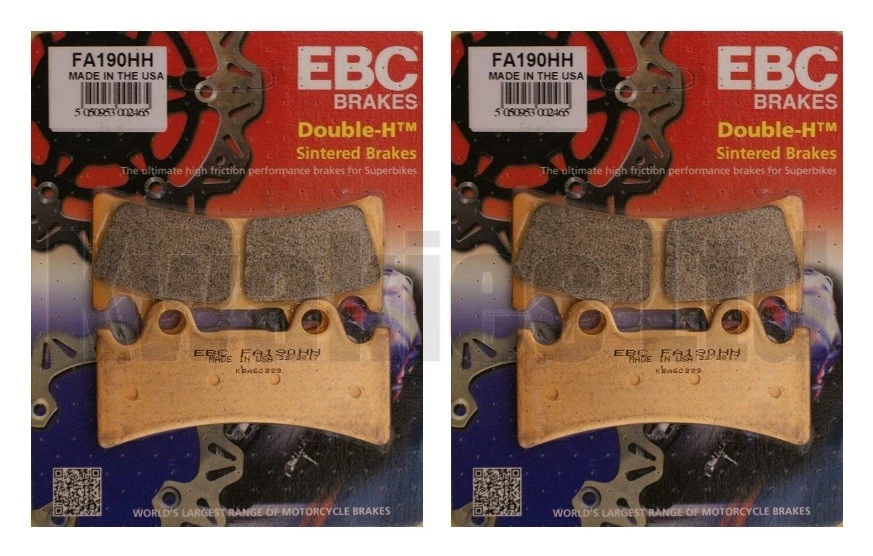 2 Pairs EBC FA190HH Front Brake Pads Yamaha YZF750 R SP