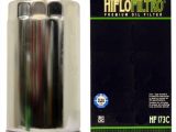 Hi Flo Filtro Motorcycle Oil Filter HF173 C Chrome