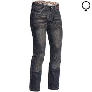 Lindstrands Blaze Lady Denim Motorcycle Jeans Dark Blue