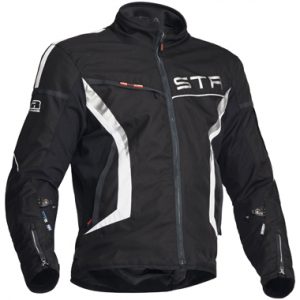 Lindstrands Zero Textile Motorcycle Jacket Black White