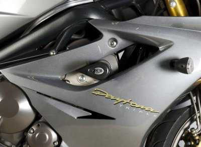RG No Drill Aero Crash Protectors Triumph Daytona 675 2006 to 2012