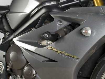RG No Drill Aero Crash Protectors Triumph Daytona 675 2006 to 2012