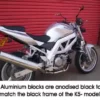 RG Crash Protectors for Suzuki SV650 K5 on Unfaired Models