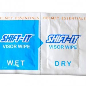 Shift-It Motorcycle Helmet Wet and Dry Visor Wipes