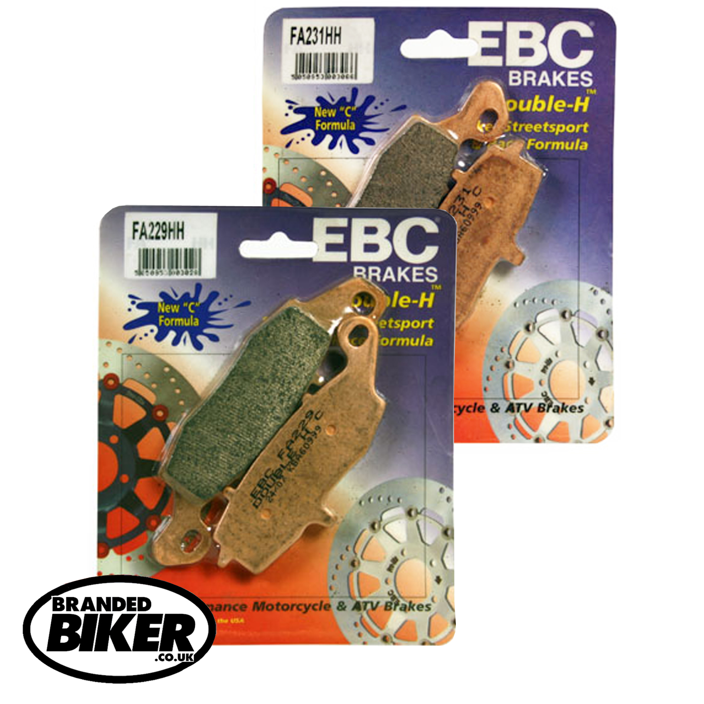 EBC HH 2 pairs of Front Brake Pads for Kawasaki ZRX400 1996