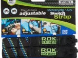 Rok Straps Adjustable Motorcycle Straps Black Blue Green