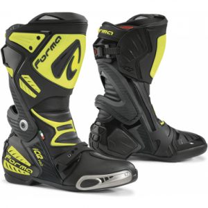 Forma Ice Pro Motorcycle Racing Boots Black Fluo