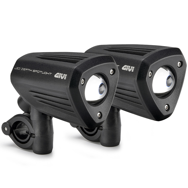 Givi S312 Pair of Aluminium Black LED Projector Fog Lamps