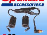 O36 Optimate DIN Plug to 2 Cigarette Sockets