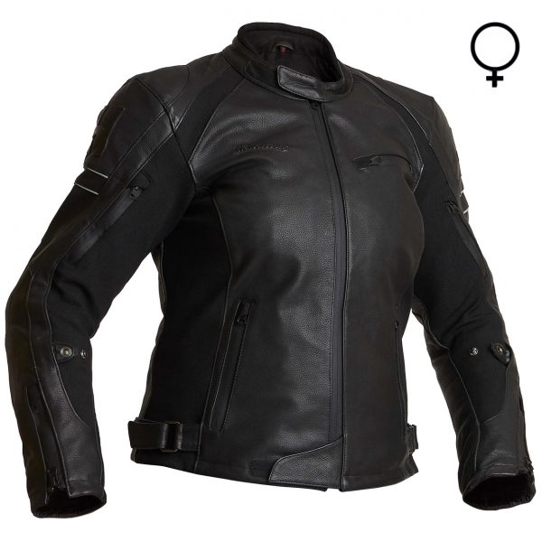 Halvarssons Risberg Ladies Waterproof Leather Motorcycle Jacket