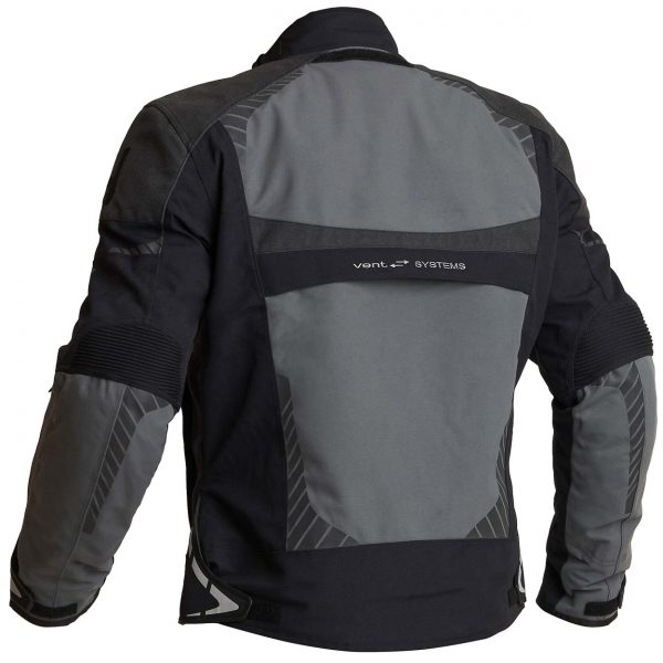 Halvarssons Vansbro Laminated Motorcycle Jacket Black Grey