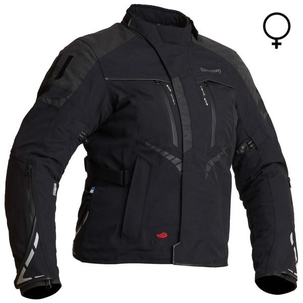 Halvarssons Vimo Ladies Laminate Motorcycle Jacket Black