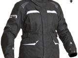 Lindstrands Granberg Lady Laminated Motorcycle Jacket Black White