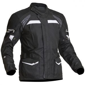 Lindstrands Transtrand Laminated Motorcycle Jacket Black White