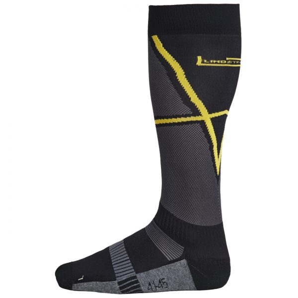 Lindstrands Cool Socks Black Yellow