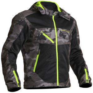 Lindstrands Rexbo Textile Motorcycle Jacket Camo Yellow