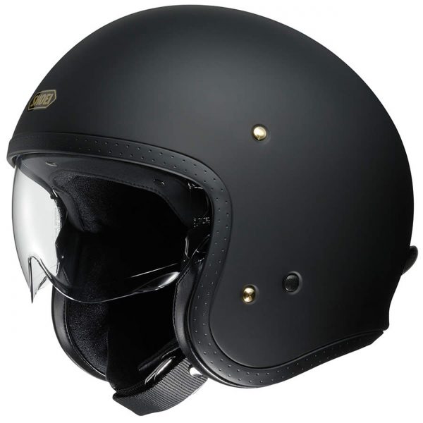 Shoei J O Open Face Motorcycle Helmet Matt Black