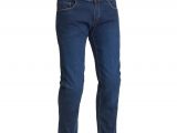 Lindstrands Hemse Stretch Motorcycle Jeans Blue Short Leg