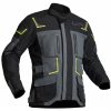 Lindstrands Myrvik Textile Motorcycle Jacket Grey Black Yellow