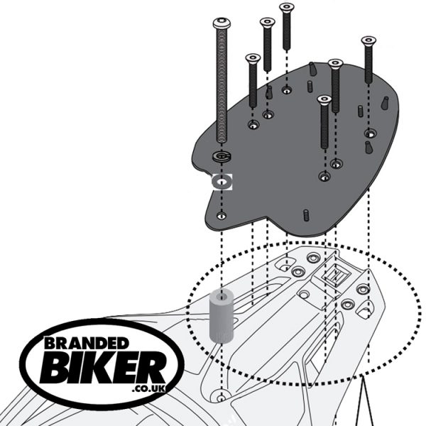 Givi SR1189 Rear Carrier fitting Honda SH 350 2021 on