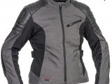 Halvarssons Solberg Lady Textile Motorcycle Jacket Dark Grey Black