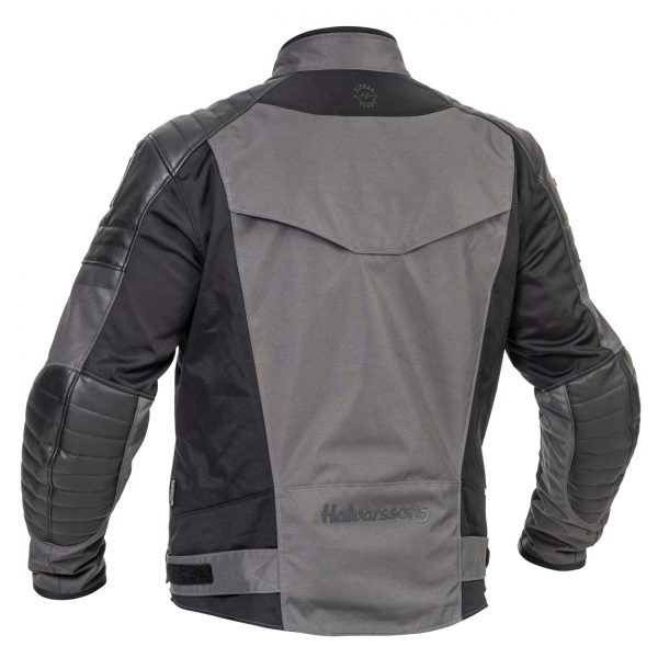 Halvarssons Solberg Textile Motorcycle Jacket Dark Grey Black