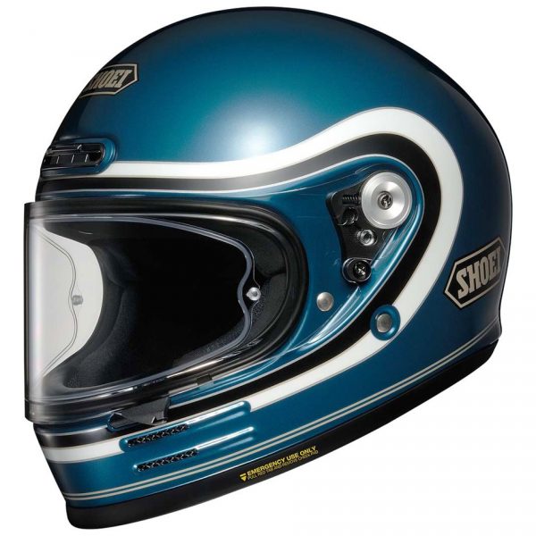 Shoei Glamster Motorcycle Helmet 06 Bivouac TC2 Blue White