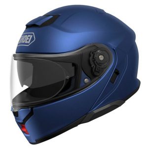 Shoei Neotec 3 Motorcycle Helmet Plain Matt Blue Metallic