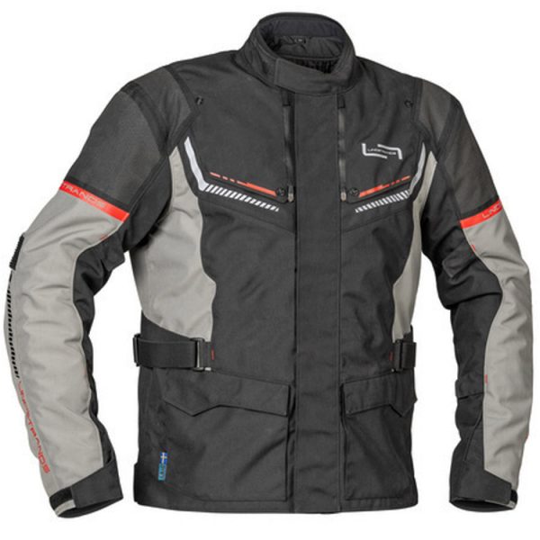 Lindstrands Sylarna Textile Motorcycle Jacket Black Grey