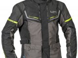 Lindstrands Sylarna Textile Motorcycle Jacket Grey Black