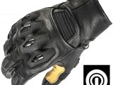 Halvarssons Flon Leather Motorcycle Gloves Black