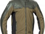 Halvarssons Holmen Textile Motorcycle Jacket Brown Olive Green