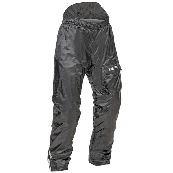 Lindstrands Sidvallen Waterproof Motorcycle Over Trousers Black