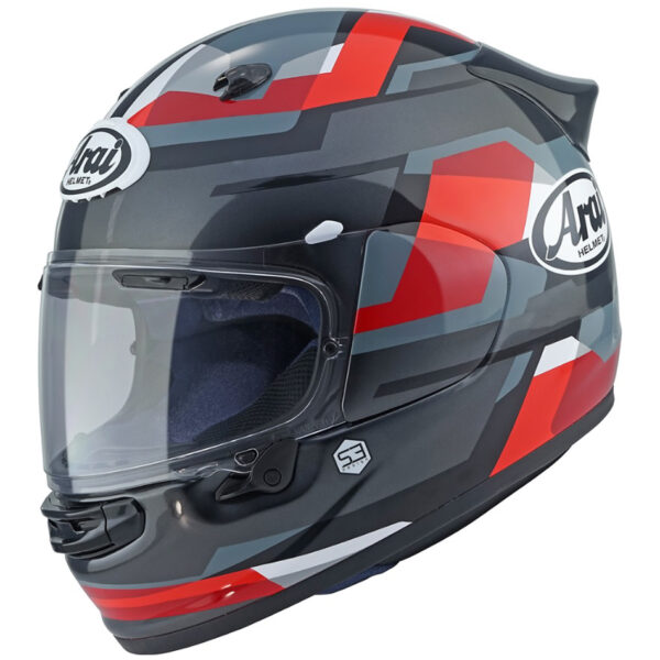 Arai Quantic Motorcycle Helmet Abstract Red