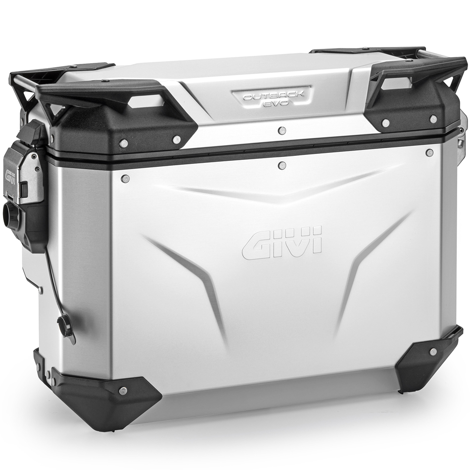 Givi Trekker Outback Evo Smart Pannier Anodised Aluminium 33 Litre Right