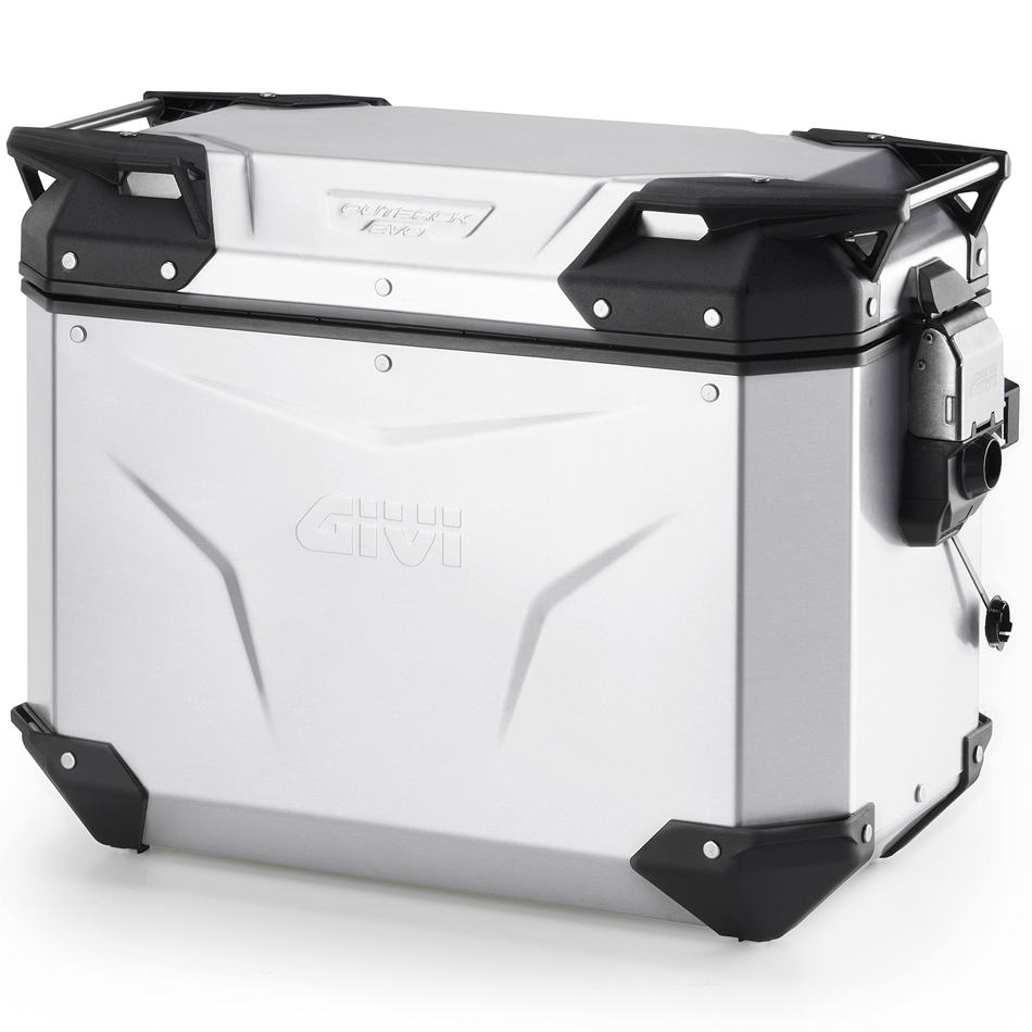 Givi Trekker Outback Evo Smart Pannier Anodised Aluminium 44 Litre Left