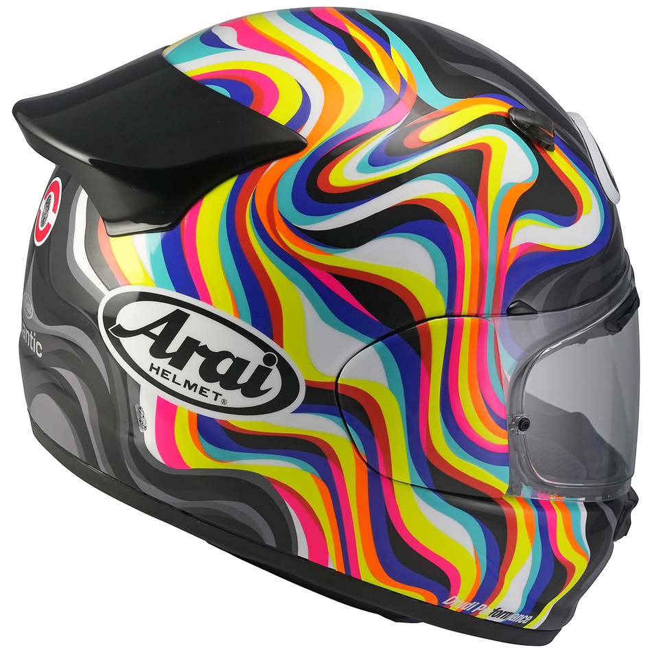 Arai Quantic Motorcycle Helmet Swirl White
